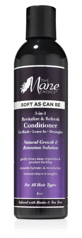 Soft As Can Be Revitalize & Refresh 3-in-1 Co-Wash, Leave In, Detangler